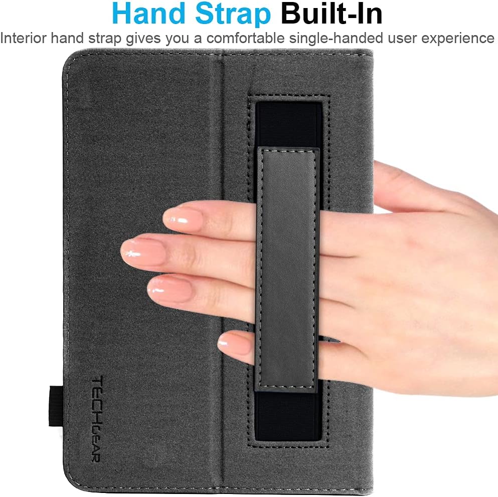 [Folio Case] Smart Cover Stand with Auto Sleep/Wake & Hand Strap for Samsung Galaxy Tab A9 Plus 11" (SM-X210 / SM-X215)