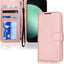 [Leather Wallet Case] Protective Cover with Cash & Card Holder, Stand and Wrist Strap For Samsung Galaxy S23 FE 5G