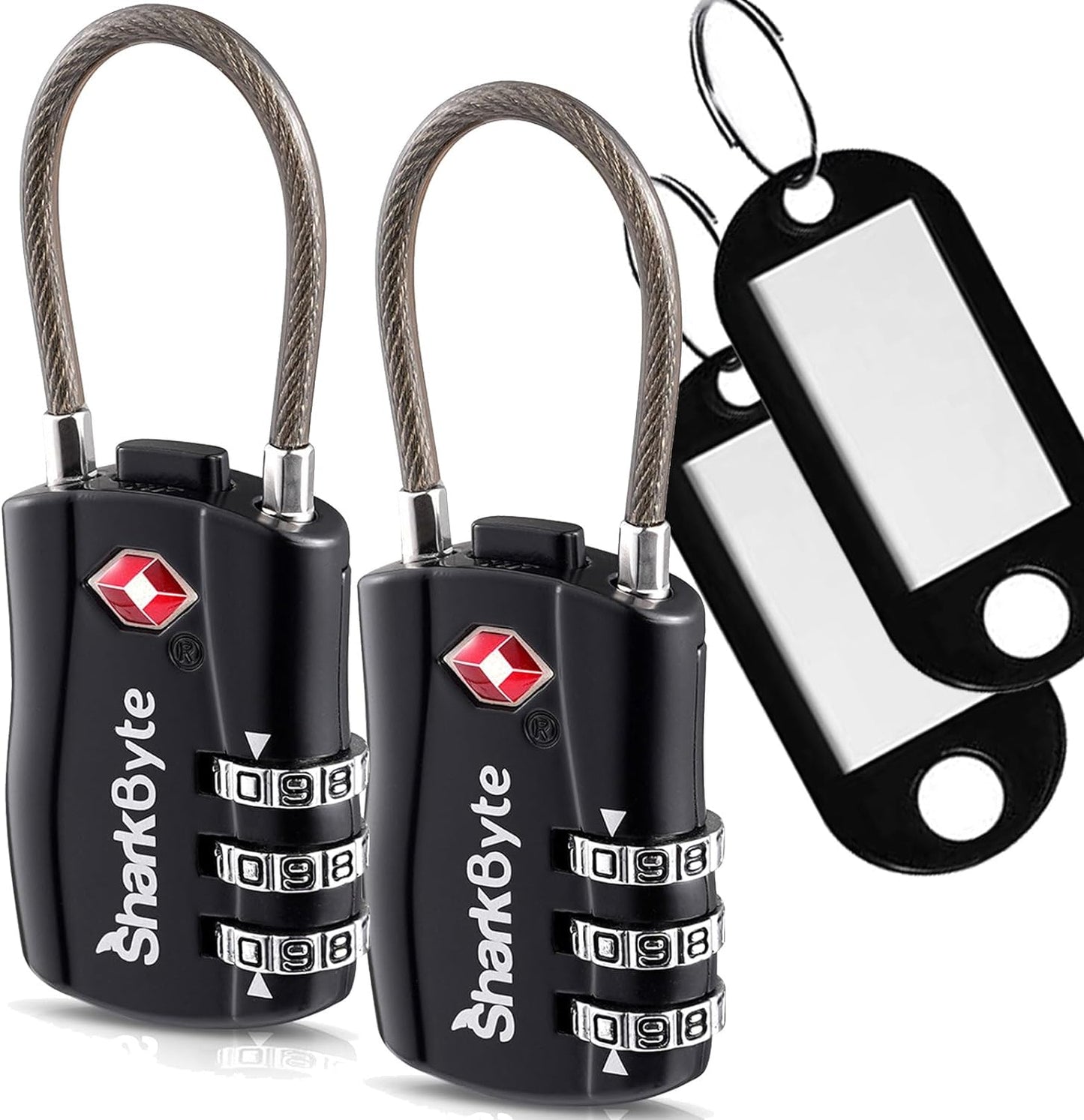 TSA Suitcase Locks 3-Dial Security Travel Combination Padlock