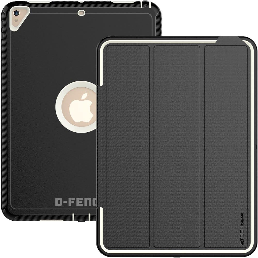 [D-FENCE Case] Tough & Rugged Smart Case For Apple iPad Air 3 2019, iPad Pro 10.5"