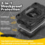 [SUPE Case] Tough Shockproof Fun Case with 360 Rotating Stand, Hand & Shoulder Strap for Samsung Galaxy Tab A9 8.7" (SM-X110 / SM-X115)