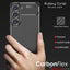 [CarbonFlex Case] Flexible, Shockproof, Ultra Slim, Soft TPU Protective Shell Cover with Carbon Fibre Detailing for Samsung Galaxy S24 Plus