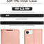 [Wallet Case] Protective Cover with Cash & Card Holder, Stand and Wrist Strap For Apple iPhone SE 3 / SE 2 / iPhone 8 7 6 6s 4.7"