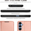 [Leather Wallet Case] Protective Cover with Cash & Card Holder, Stand and Wrist Strap For Samsung Galaxy A15 5g