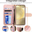 [Wallet Case] Protective Cover with Cash & Card Holder, Stand and Wrist Strap For Samsung Galaxy S24 Plus