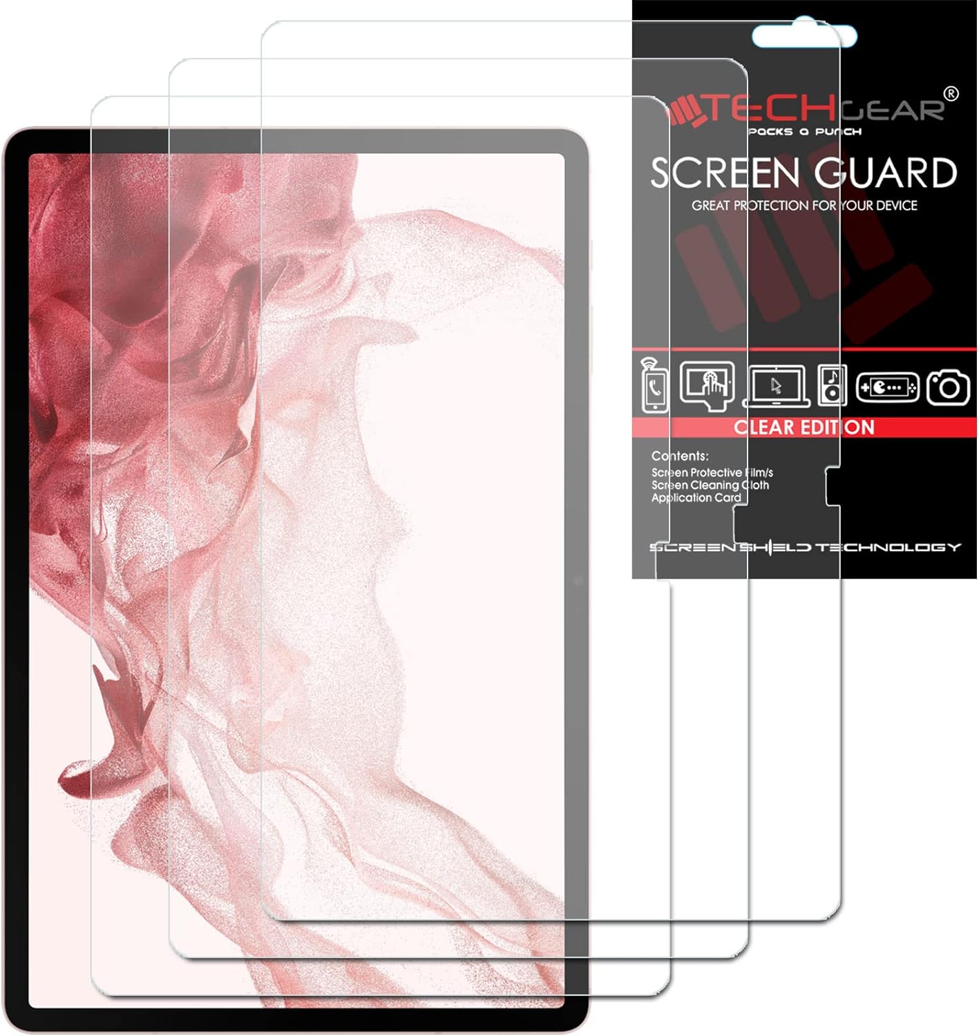 Samsung Galaxy Tab S9 Plus 12.4" (SM-X810, SM-X816 Series) Clear Film Screen Protectors