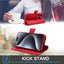 [Leather Wallet Case] Genuine Leather [RFID Blocking] Magnetic Flip Case with Card & Slots and Stand For iPhone 15 Pro