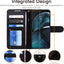 [Leather Wallet Case] Protective Cover with Cash & Card Holder, Stand and Wrist Strap For Motorola Moto G14
