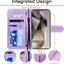[Wallet Case] Protective Cover with Cash & Card Holder, Stand and Wrist Strap For Samsung Galaxy S24 Ultra