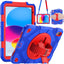 [SUPE Case] Tough Shockproof Fun Case with 360 Rotating Stand, Hand & Shoulder Strap for Apple iPad A16 11" 11th Gen & 10.9" 10th Generation