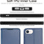 [Wallet Case] Protective Cover with Cash & Card Holder, Stand and Wrist Strap For Apple iPhone SE 3 / SE 2 / iPhone 8 7 6 6s 4.7"