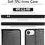 [Wallet Case] Protective Cover with Cash & Card Holder, Stand and Wrist Strap For Apple iPhone SE 3 / SE 2 / iPhone 8 7 6 6s 4.7"