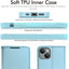 [Wallet Case] Protective Cover with Cash & Card Holder, Stand and Wrist Strap For Apple iPhone 15 Plus