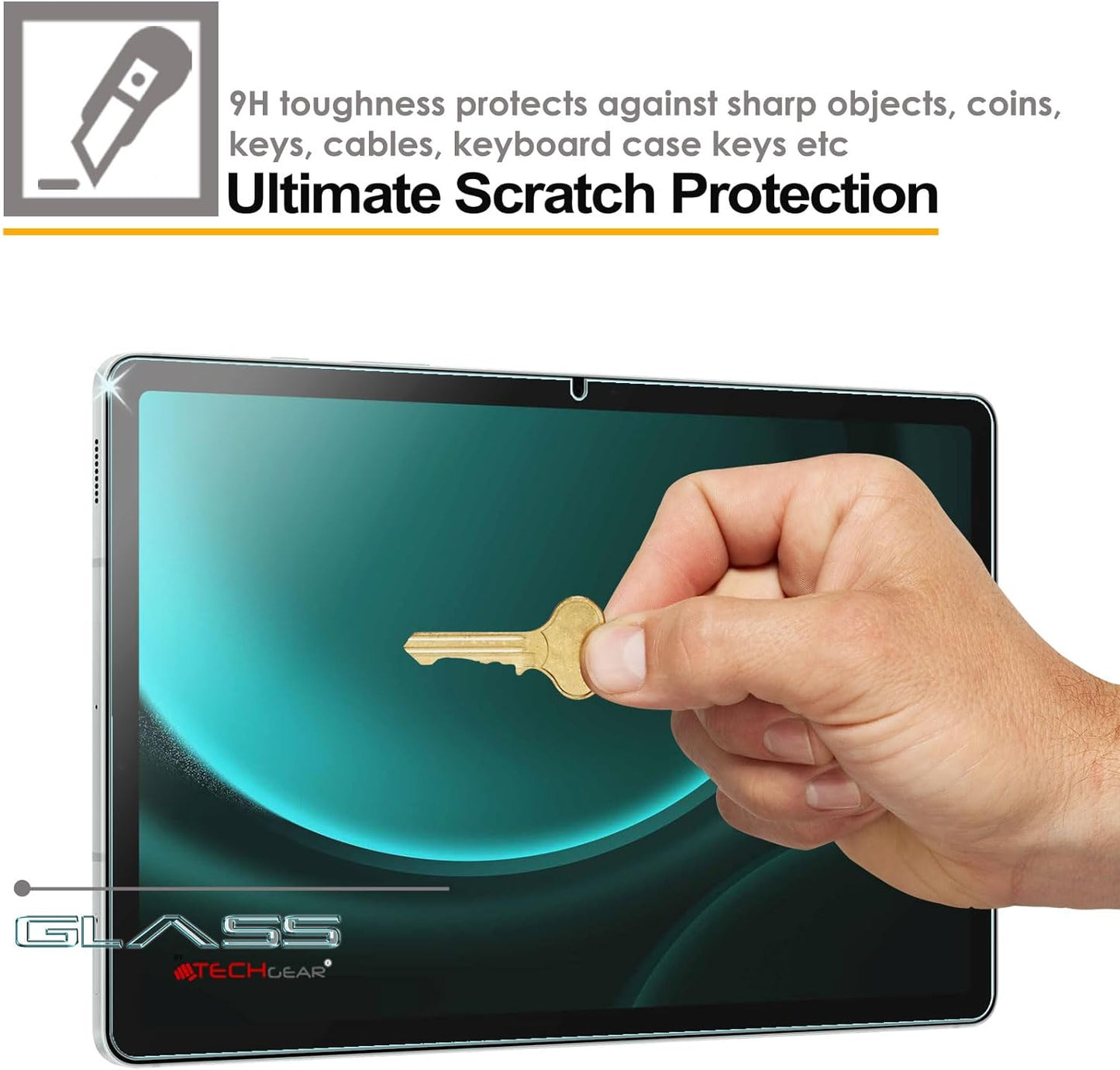 Samsung Galaxy Tab S9 FE Plus 12.4" (SM-X610 / SM-X616) Tempered Glass Screen Protectors
