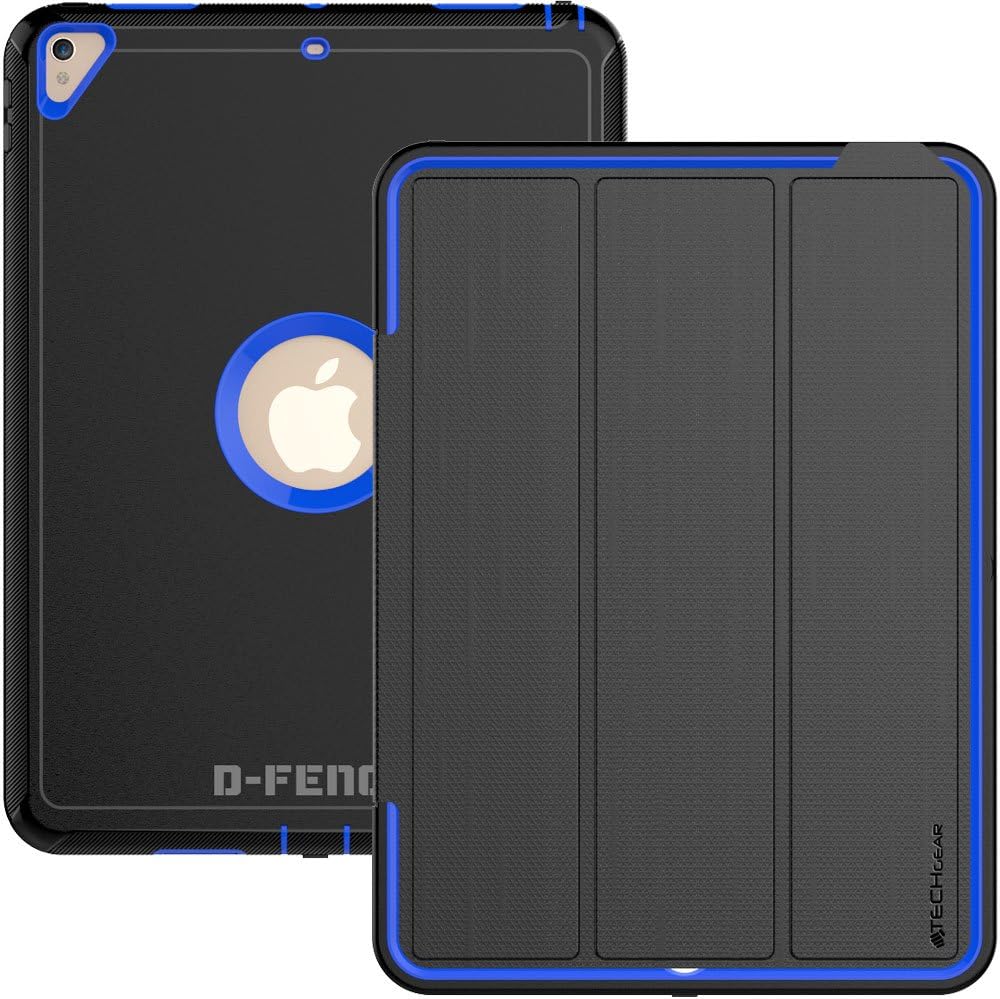 [D-FENCE Case] Tough & Rugged Smart Case For Apple iPad Air 3 2019, iPad Pro 10.5"