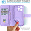 [Leather Wallet Case] Genuine Leather [RFID Blocking] Magnetic Flip Case with Card & Slots and Stand For iPhone 15 Pro