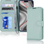 [Wallet Case] RFID Blocking, Leather Flip Cover with Card Holder, Kickstand, Wrist Strap, Magnetic Closure For Apple iPhone 17 Pro