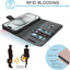 [Leather Wallet Case] Genuine Leather [RFID Blocking] Magnetic Flip Case with Card & Slots and Stand For iPhone 15 6.1"