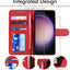 [Leather Wallet Case] Protective Cover with Cash & Card Holder, Stand and Wrist Strap For Samsung Galaxy S24 5G