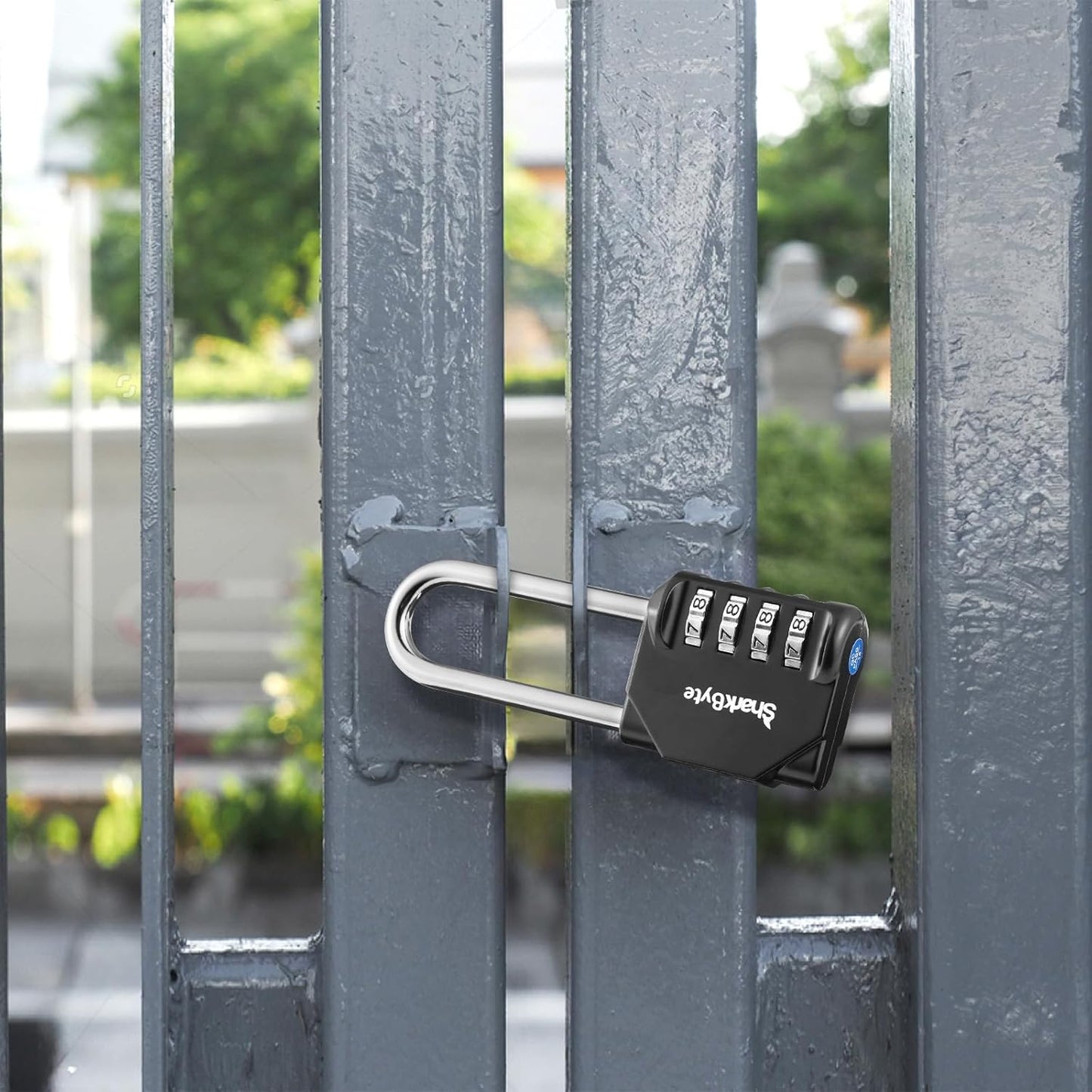 4-Dial Heavy Duty Combination Padlock [2.6" Long Shackle]