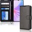 [Leather Wallet Case] Protective Cover with Cash & Card Holder, Stand and Wrist Strap For Oppo A78 5G