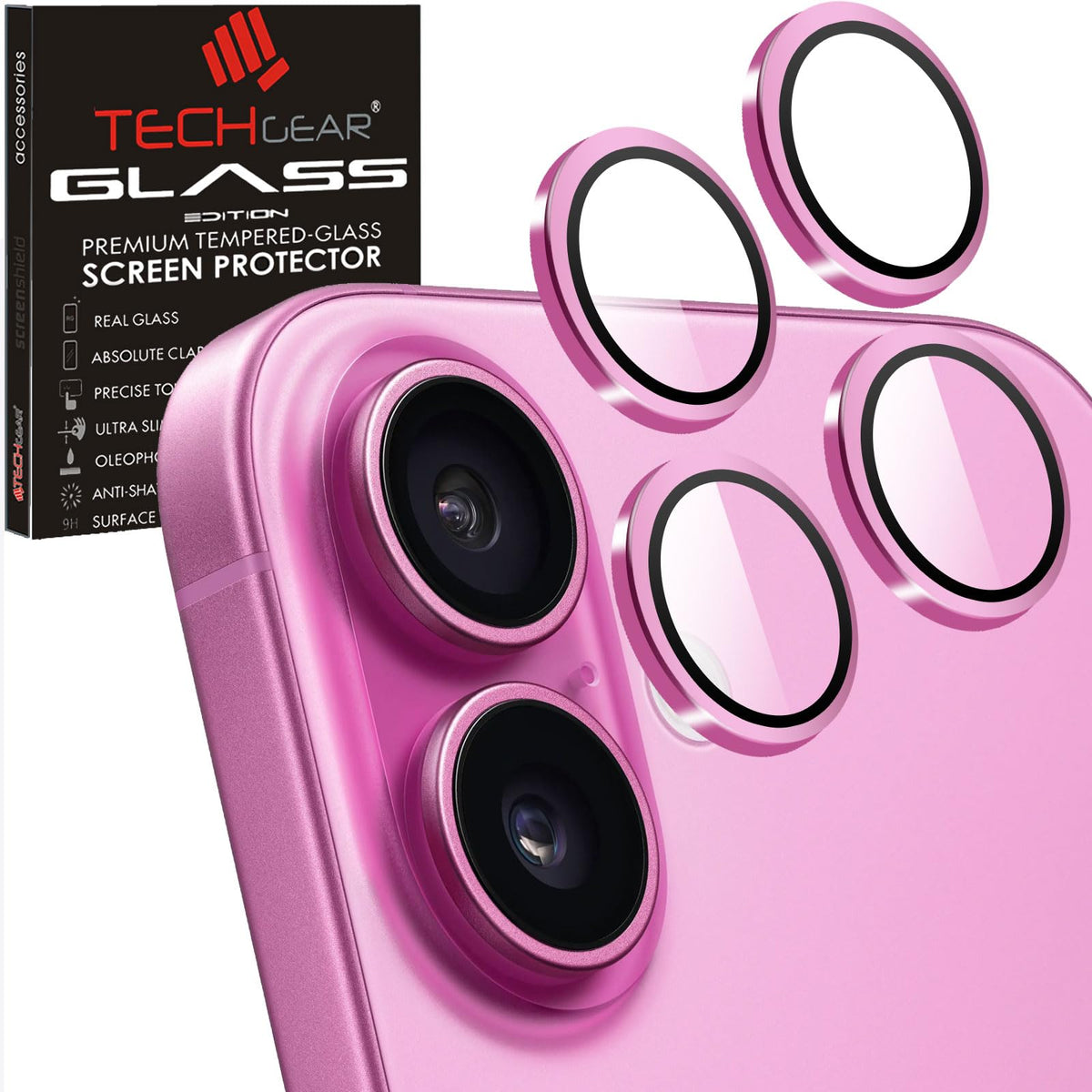 Camera Lens Protector For IPhone - Tempered Glass, Shockproof, Clear & Precise