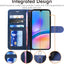 [Leather Wallet Case] Protective Cover with Cash & Card Holder, Stand and Wrist Strap For Samsung Galaxy A05s