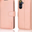 [Leather Wallet Case] Protective Cover with Cash & Card Holder, Stand and Wrist Strap For Samsung Galaxy A25 5G