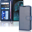 [Leather Wallet Case] Protective Cover with Cash & Card Holder, Stand and Wrist Strap For Motorola Moto G14