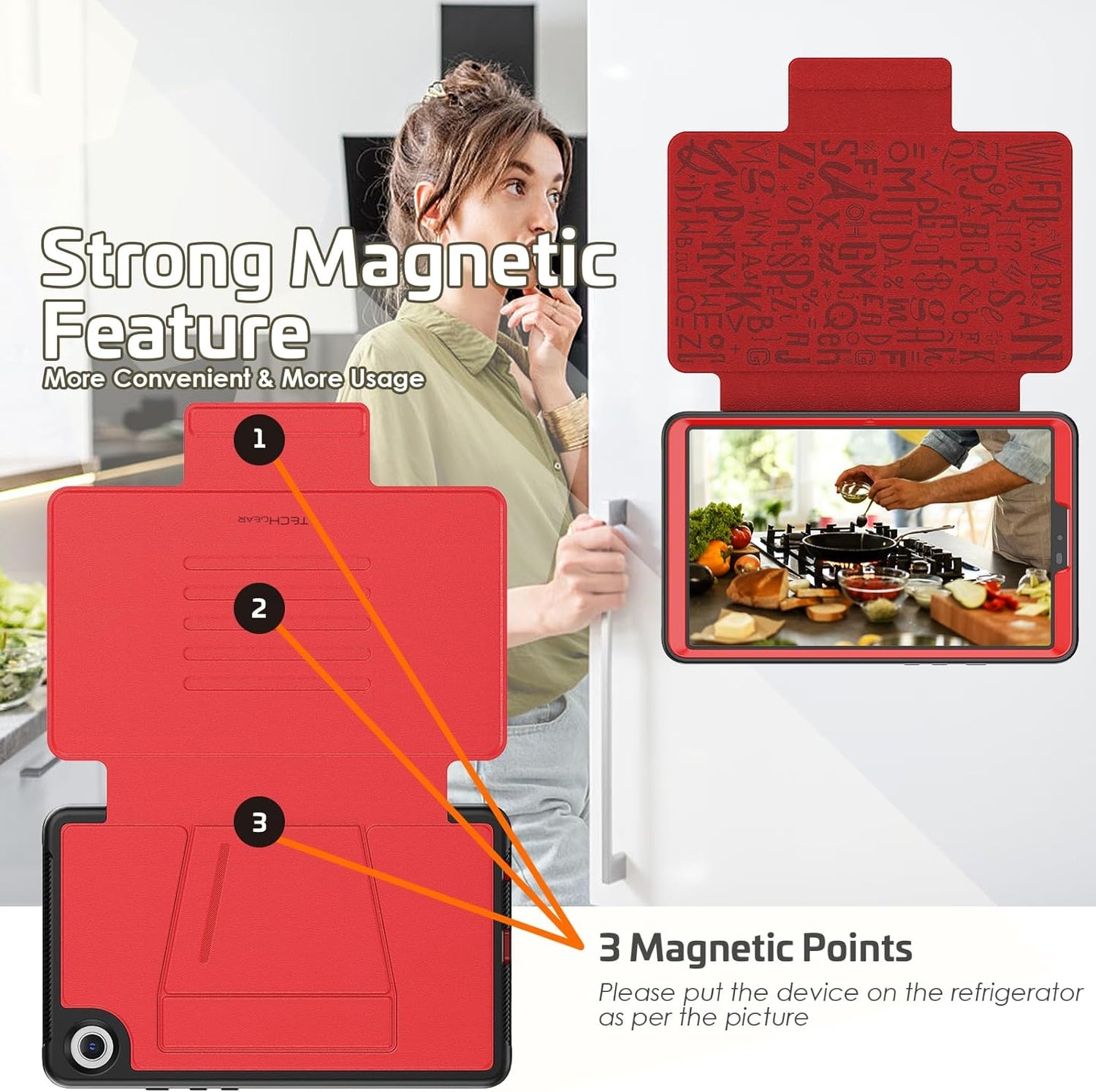 [Enduro Case] Tough Strong Magnetic & Flip Case [Auto Sleep/Wake] Cover with Multi-Angle Stand & Card Slot For Samsung Tab A9 8.7" (SM-X110 / X115)