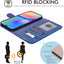 [Leather Wallet Case] Protective Cover with Cash & Card Holder, Stand and Wrist Strap For Samsung Galaxy A05s