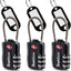 TSA Suitcase Locks 3-Dial Security Travel Combination Padlock