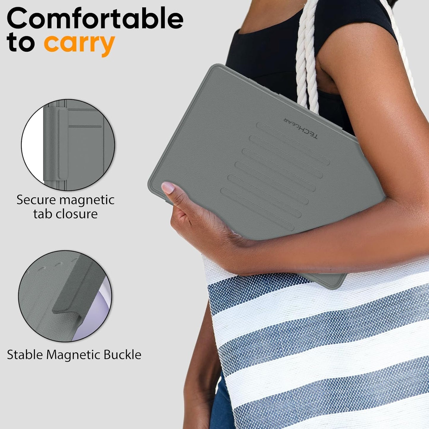 [Enduro Case] Tough Strong Magnetic & Flip Case [Auto Sleep/Wake] Cover with Multi-Angle Stand & Card Slot For Samsung Tab A9 Plus 11" (SM-X210/X215)