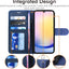 [Leather Wallet Case] Protective Cover with Cash & Card Holder, Stand and Wrist Strap For Samsung Galaxy A25 5G