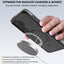 TECHGEAR Waterproof Magnetic Stand Case for Samsung Galaxy S25 – IP68 Shockproof Full Body Magnetic Charging Compatible Cover