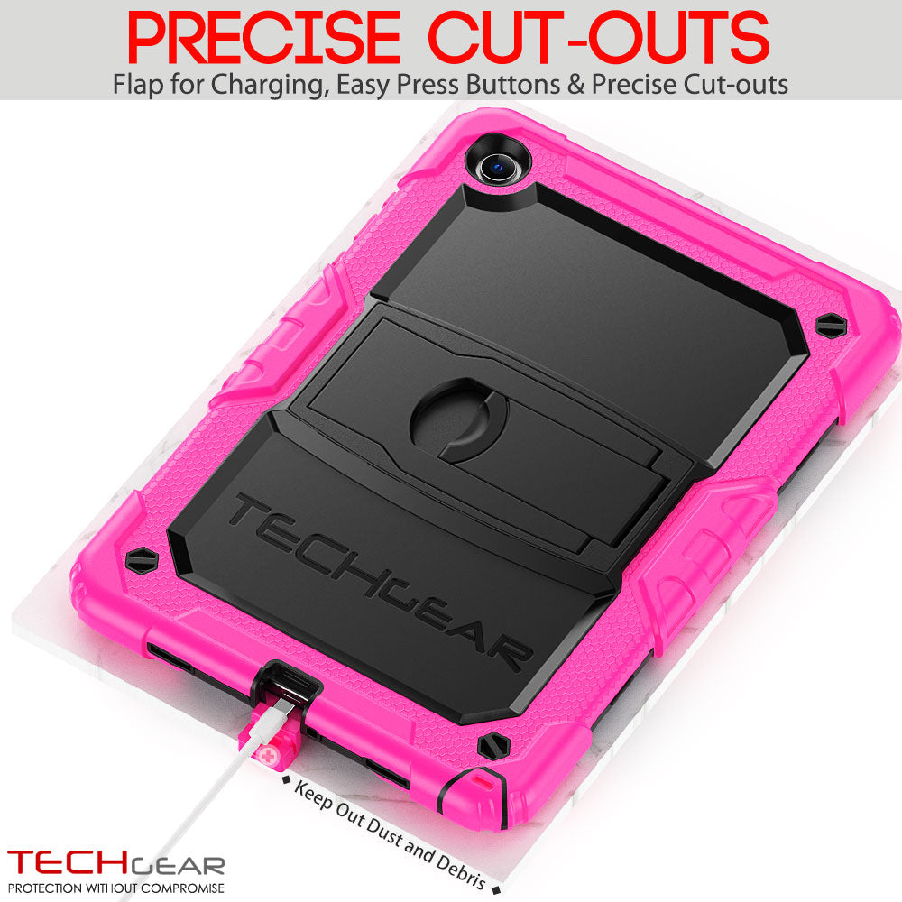 TECHGEAR ArmourSHIELD Case for Samsung Galaxy Tab A11+ (A11 Plus) 11" (SM-X230/X236) – Tough Rugged Full Body Case with Screen Protector & Kickstand