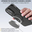 TECHGEAR Waterproof Magnetic Stand Case for iPhone 15 Pro 6.1" – IP68 Shockproof MagSafe Compatible Cover