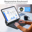 TECHGEAR Magic Keyboard Case for iPad Pro 11" (2025 M5 / 2024 M4) – Magnetic Floating Stand, Precision Trackpad, 7-Color Backlight, UK QWERTY Keyboard
