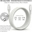 TECHGEAR USB C to Micro USB Cable 2M - 3A Fast Charging Braided Lead USB-C to Micro USB Charger Cable for Android Phones, PS4 Controller, Cameras, Tablets (White)