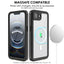TECHGEAR Waterproof Magnetic Case for iPhone 17e & iPhone 16e 6.1" – IP68 Shockproof 360° Full Body Sealed Cover with Built-In Screen Protector