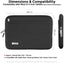 TECHGEAR AirShock Universal Tablet Sleeve | Shockproof Protective Sleeve Case for 7-13 Inch Tablets | Water-Resistant Oxford Fabric with Front Storage Pocket