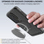 TECHGEAR Waterproof Magnetic Stand Case for Samsung Galaxy S25 Ultra – IP68 Shockproof Full Body Magnetic Charging Compatible Cover