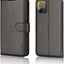 [Leather Wallet Case] Protective Cover with Cash & Card Holder, Stand and Wrist Strap For Motorola Moto G14
