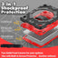 [SUPE Case] Tough Shockproof Fun Case with 360 Rotating Stand, Hand & Shoulder Strap for Apple iPad 10.2" 2021- 2019 [9th - 7th Gen] & iPad Air 3
