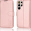 [Wallet Case] Protective Cover with Cash & Card Holder, Stand and Wrist Strap For Samsung Galaxy S24 Ultra