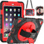 [SUPE Case] Tough Shockproof Fun Case with 360 Rotating Stand, Hand & Shoulder Strap for Apple iPad 9.7" (2018 / 2017) & iPad Air 2 & iPad Pro 9.7"
