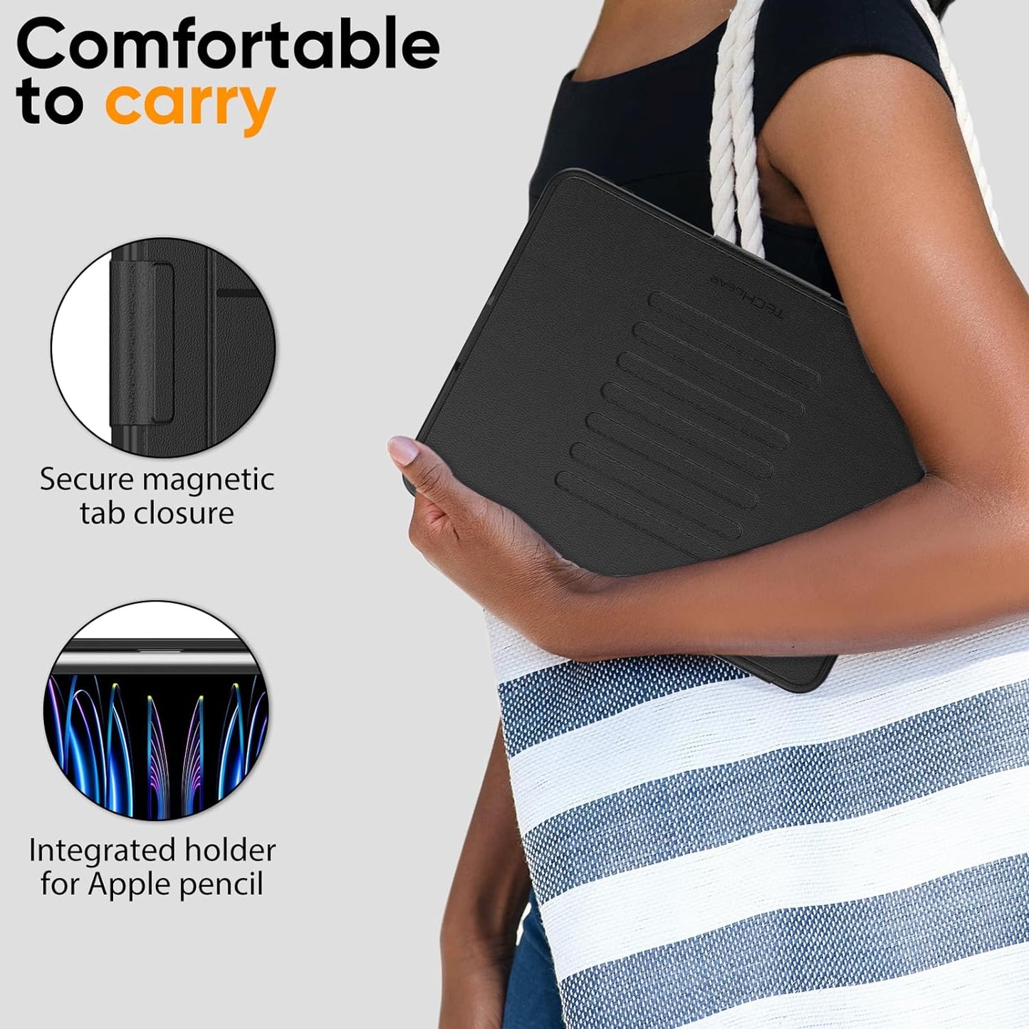 [Enduro Case] Tough Strong Magnetic & Flip Case [Auto Sleep/Wake] Cover with Multi-Angle Stand & Card Slot For Apple iPad Air 10.9", iPad Pro 11"