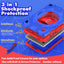 [SUPE Case] Tough Shockproof Fun Case with 360 Rotating Stand, Hand & Shoulder Strap for Samsung Galaxy Tab A9 8.7" (SM-X110 / SM-X115)