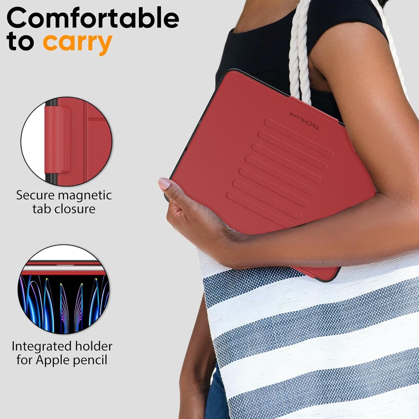 [Enduro Case] Tough Strong Magnetic & Flip Case [Auto Sleep/Wake] Cover with Multi-Angle Stand & Card Slot For Apple iPad Air 10.9", iPad Pro 11"