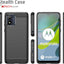 [Stealth Case] Motorola Moto E13 Soft Protective Slim Cover with Carbon Fibre Detailing